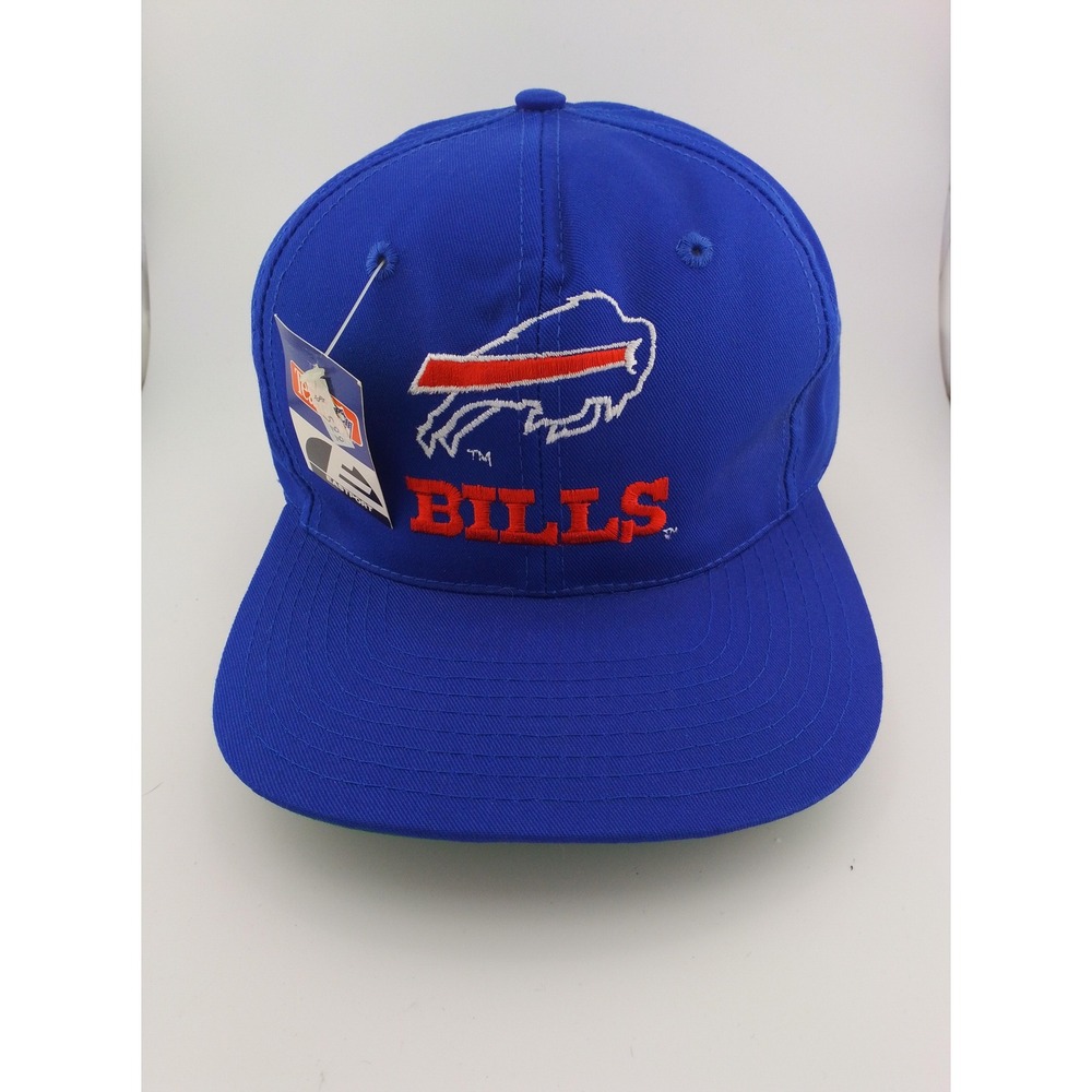 Vintage 90s Eastport Buffalo Bills NFL Snapback Hat Green Underbrim Sportswear